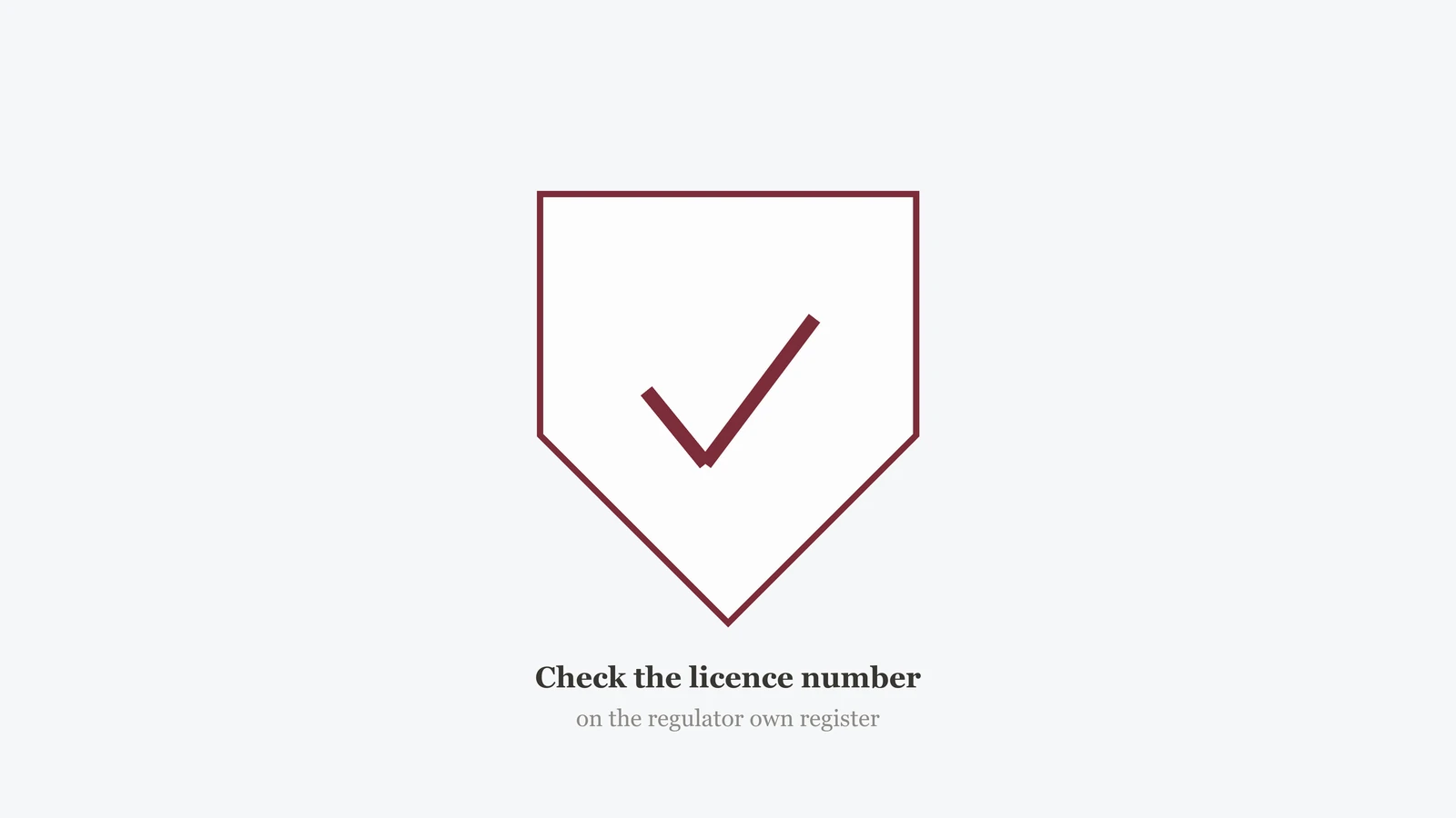 Concept illustration: checking whether a broker or exchange is regulated